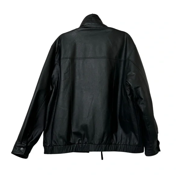 Airborne Leathers Men’s Leather Jacket, Size Large
